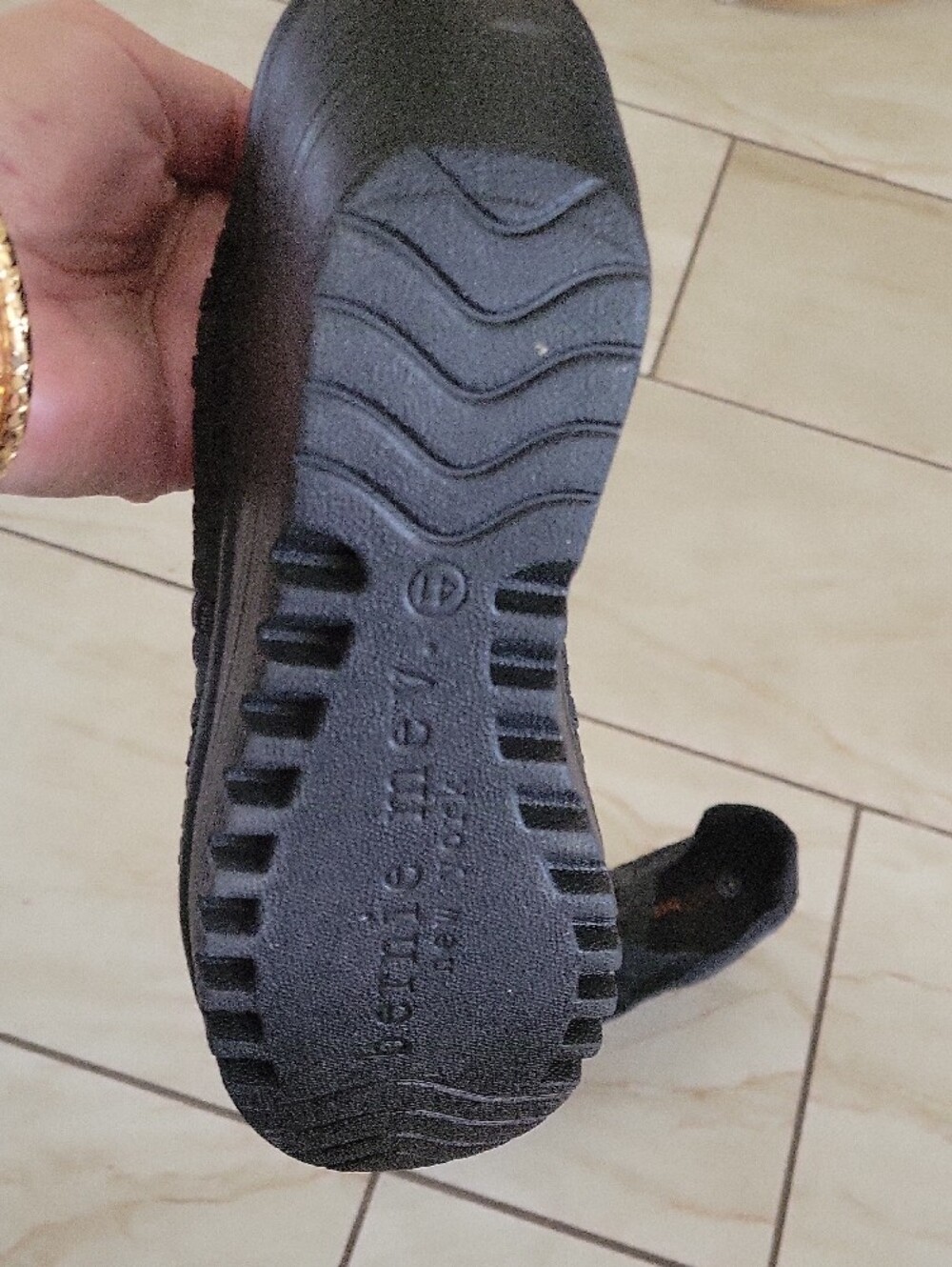 bernie mev. Black Woven Mary Jane  Shoes with Cross Strap - Picture 4 of 7